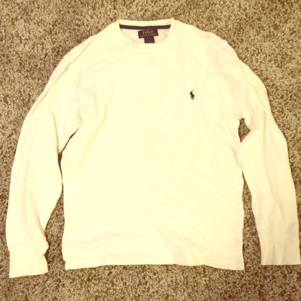White polo Ralph Lauren thermal